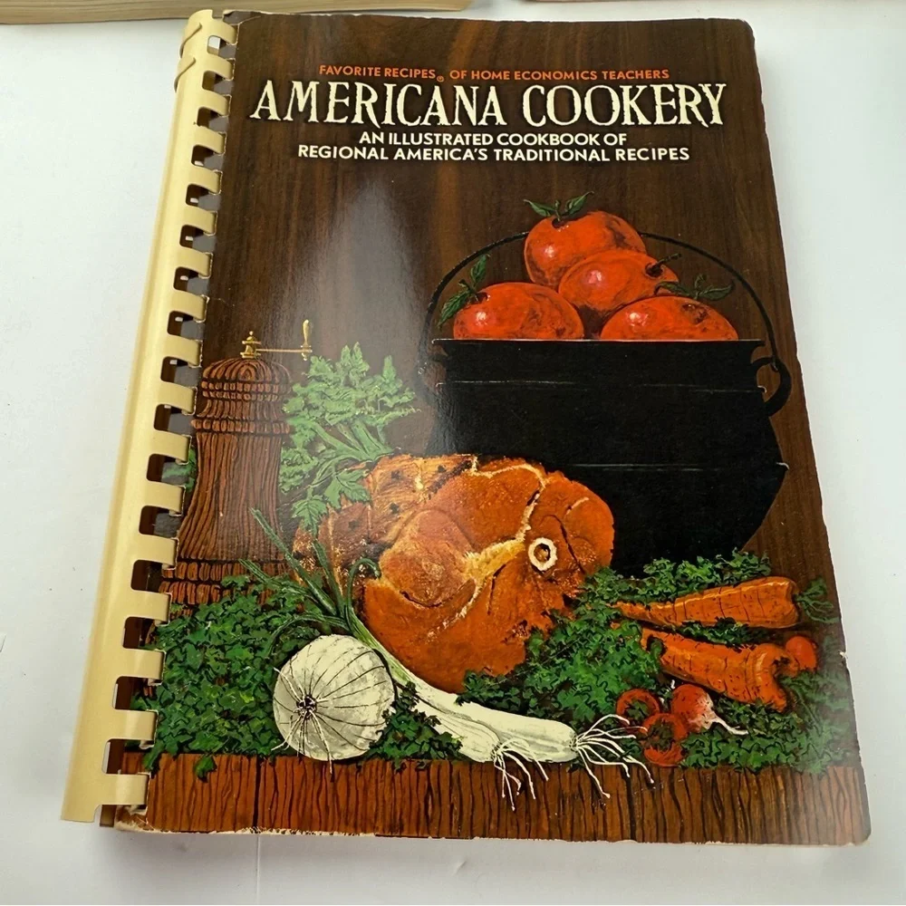 Home Economics Lot of 3 Vintage Cookbooks Poultry, Americana, Holiday